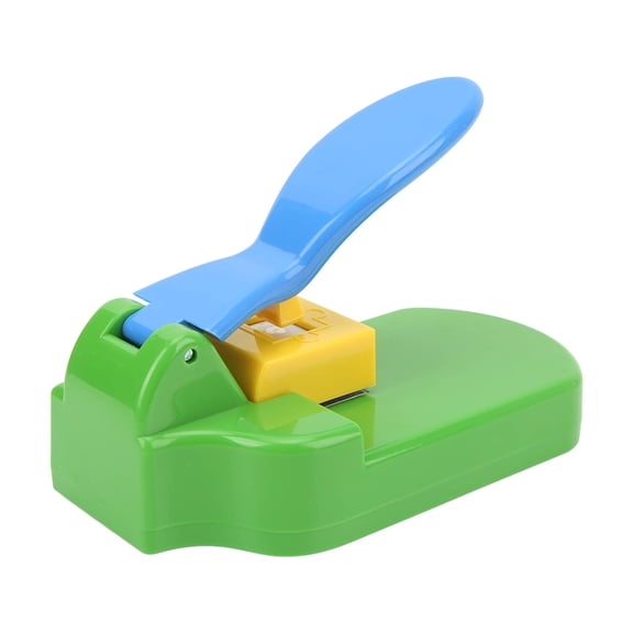 M Buder Puzzle Maker Machine Cutter DIY Mini Jigsaw Tool with 10 Adhesive Cardboards Emerald Green