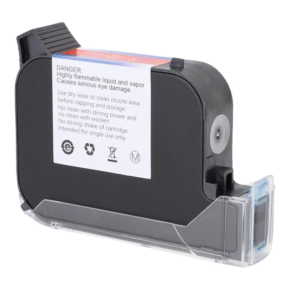 M Buder Quick Dry Solvent Ink Cartridge Black 42ml / 1.42 oz 12.7mm / 0.5 inch Replacement for Handheld Mini Inkjet Printer Professional High Yield Fast Drying Fade Resistant Monochrome Printing