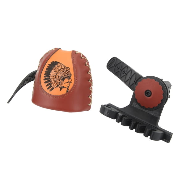 M Buder Quick Release Archery Arrow Quiver Holds 4 Arrows Brown Leather Holder for Recurve and Compound Bows Target Practice and Hunting Equipment (6.69 inches / 17 cm)