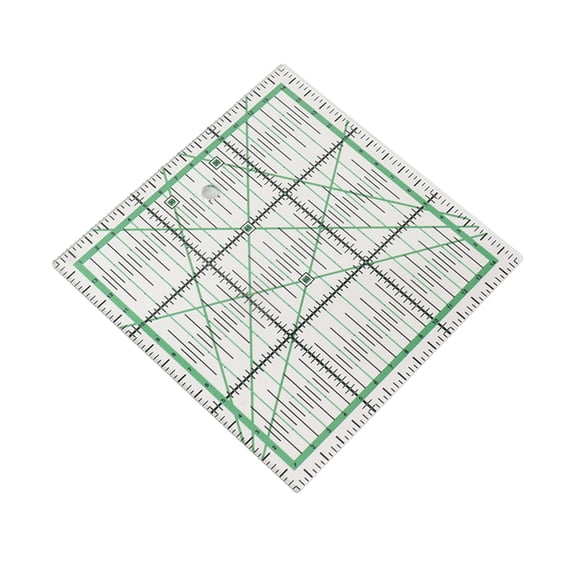 M Buder Quilting Ruler Transparent Acrylic DIY Grid Quilt Rulers with Precise Scale for Ironing Sewing Patchwork Measuring 5.9x5.9 inches / 150x150 mm