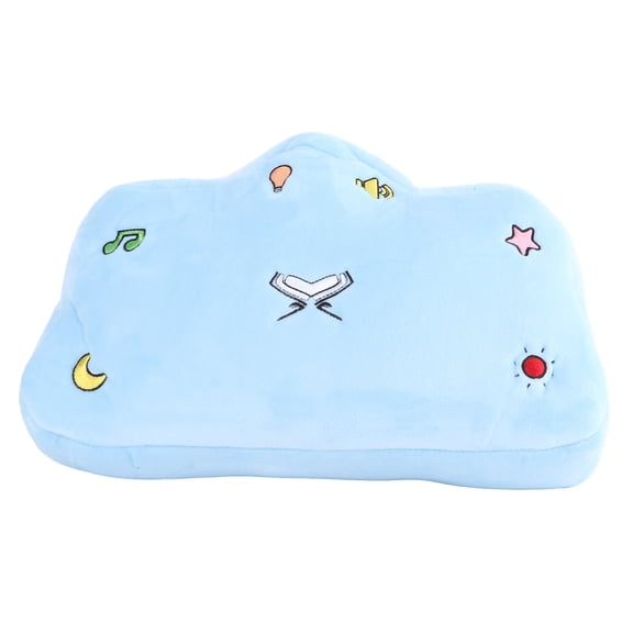 M Buder Quran Pillow Comfortable Soft Cute Style Blue Cloud Shape LED Light Function Polyester Kids Pillow For Decorations (12.60 inches / 32.00 cm)