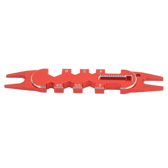 M Buder RC Ball Head Remover Multifunction Aluminum Alloy Universal Repair Tool for 4mm 4.5mm 5mm 5.5mm 7mm 8mm Ball Head Ends Joint Tool Accessories 3.54 inches / 9 cm Vibrant Red Edition