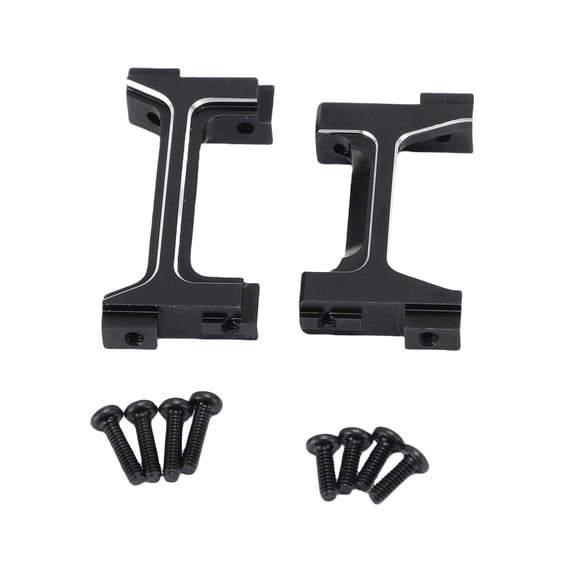 M Buder RC CNC Aluminum Alloy Bumper Bracket Set for 1/18 TRX-4M Car Front and Rear Bumper Mount Replacement Parts, Black