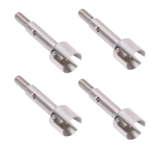 M Buder RC Car Rear Wheel Axle Replacement Accessories Fit for WLtoys 144001 1/14 4WD Car (7.9 inches / 20 cm) Medium Carbon Steel 4 Pack