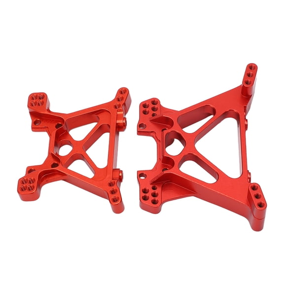 M Buder RC Shock Tower Aluminum Alloy High Strength Front Rear Shock Tower Board for TRAXXAS SLASH 1/10 Remote Control Car Upgrade Parts Toy Replacement Accessories, Vibrant Red Variant, 10 Pcs