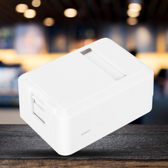 M Buder RJ45 Junction Box 4pcs Single Port Networks Wiring Surface Mounted Desktop Information Box High Durability ABS 8P8C Process Machining Cable Connector Shell Case Cover