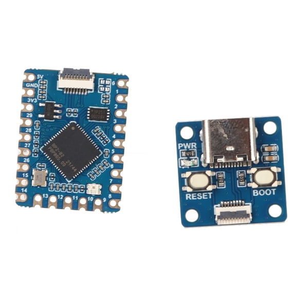 M Buder RP2040 Tiny Microcontroller Development Board Dual Core Processor with USB Port Adapter and FPC Cable for C C++ Python