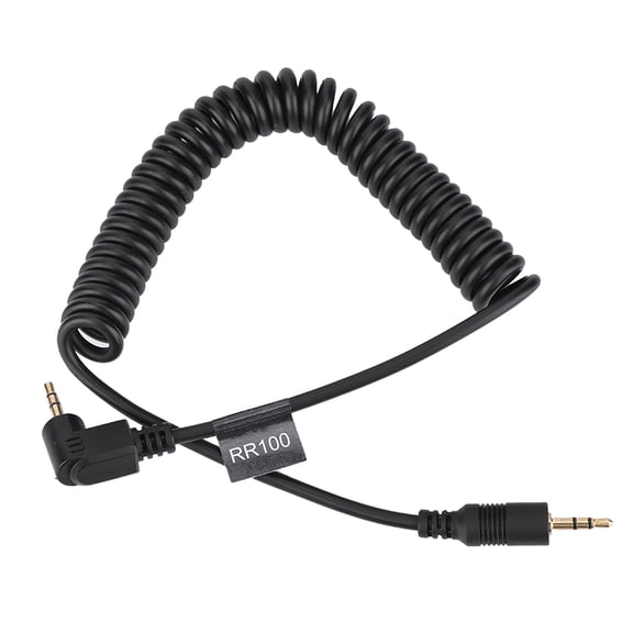 M Buder RR100 Camera Shutter Release Flash Trigger Connecting Cord Spring Wire 2.5mm Interface Black for Fujifilm Canon Olympus Pentax Samsung