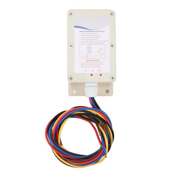 M Buder RV Air Conditioner Soft Start Kit SSRV3T 15000 BTU 1.25 Tons Capacity 110V Waterproof RV AC Soft Starter for Small Generator Trailer Campervan Motor (11 In / 28.0 cm)