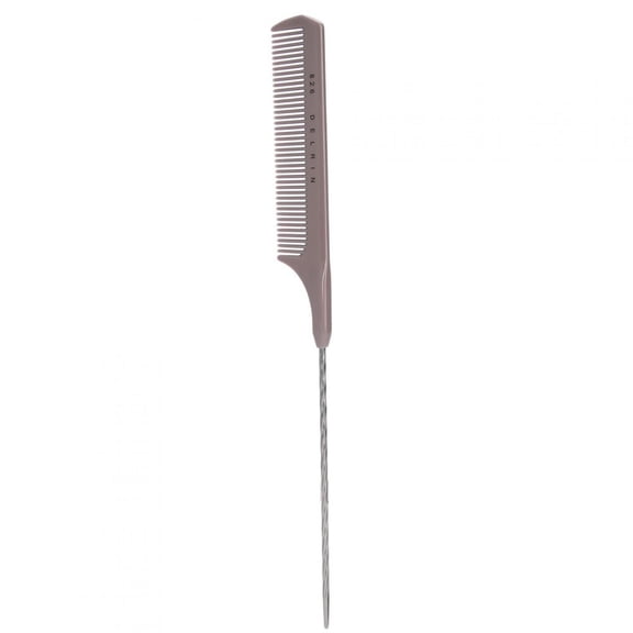 M Buder Rat Tail Highlighting Hair Comb, Spiral Pintail Styling Tool for Home and Salon, Gray, 8.3 inches / 21 cm
