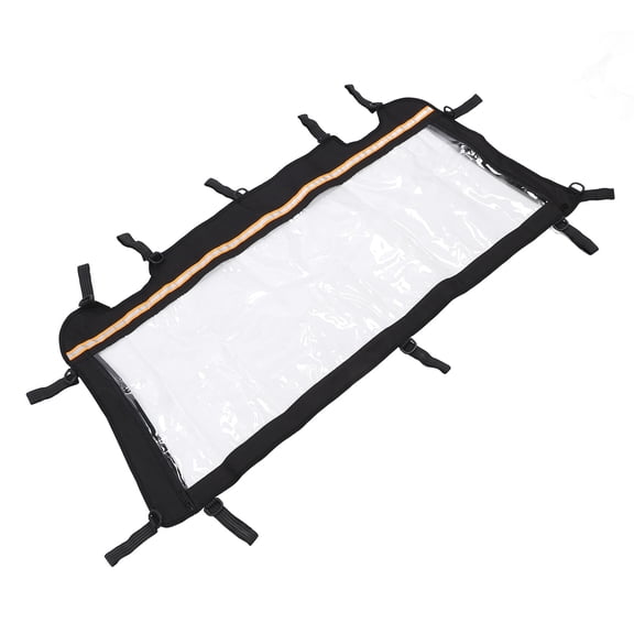 M Buder Rear Soft Windshield Oxford PVC Windscreen Waterproofing Back Window Replacement for Polaris RZR XP 4 1000 2014-2023 Heavy Duty Dust Panel Protection Accessory (12.6 inches / 32 cm)[cite: 1]