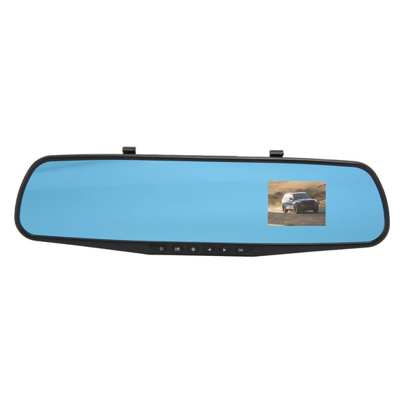 M Buder Rear View Mirror Dash Cam with Front Camera and G Sensor 2.4 Inch Full HD 1080P Vehicle Driving Recorder for Car Truck SUV, 13 Inches / 33 cm Length, Seamless Loop Recording