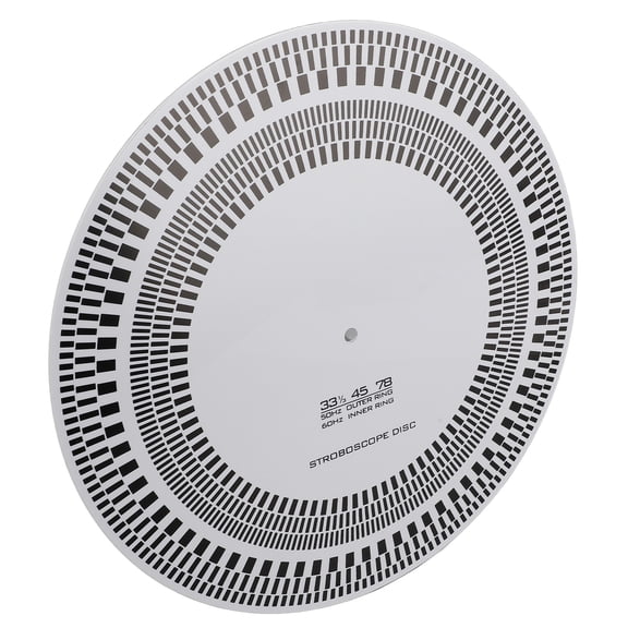 M Buder Record Player Speed Disk 11.69 inches / 29.7 cm Diameter 0.12 inches / 3 mm Thickness Acrylic Turntable Calibration Tool for Overhang and Azimuth Angle Adjustment Professional Strobe Disc