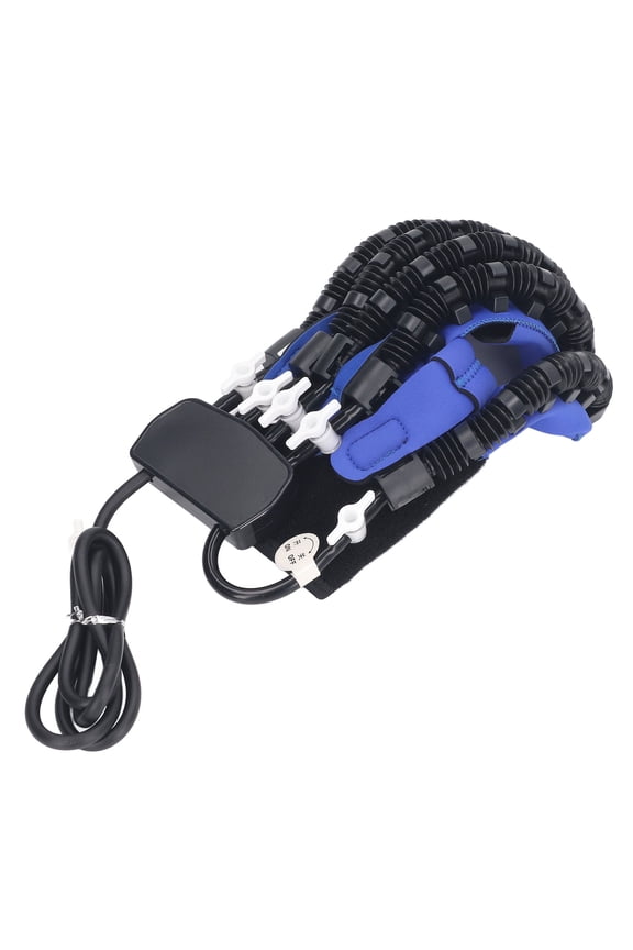 Rehabilitation Trainer Robot Gloves Hemiplegia Finger Hand Training Device for Adults, Left Hand Large