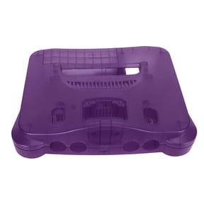 M Buder Replacement Shell Case for Nintendo N64 Console Translucent Purple Retro Video Game Housing