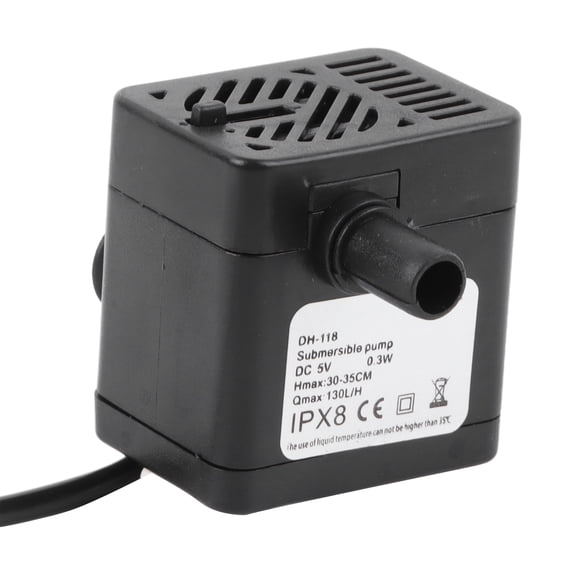 M Buder Replacement Submersible Water Pump for Pet Water Fountains 130L/H Ultra Quiet Operation Removable Long Lifespan Cat Fountain Pump Motor Accessory for Cats Dogs