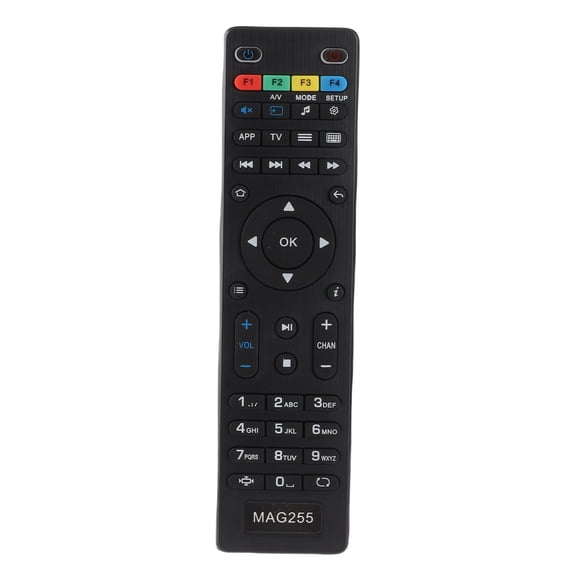 M Buder Replacement TV Box Remote Control For Mag 250 254 255 260 261 270 IPTV Set Top Box, Black