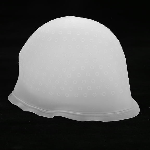 M Buder Reusable Hair Coloring Dye Gel Cap Silicone Highlighting Hair Styling Accessory with Metal Hook, White, One Size Fits All (9.06 inches / 23.00 cm)