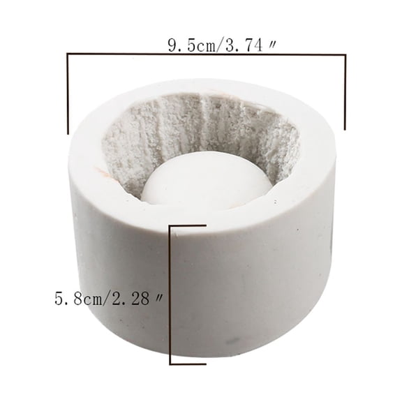 M Buder Reusable Silicone Mold for Concrete Flower Pot Resin Planter Handmade Soap Candle Making Craft Mold Tool Grey