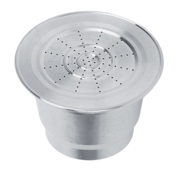M Buder Reusable Stainless Steel Coffee Pod Capsule Kit, Refillable Filter Cup Replacement for Nespresso Machines (1.42 in / 3.6 cm, Silver)