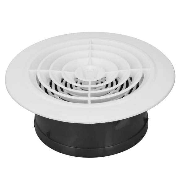 M Buder Rotatable Round Vent Cover Replacement Adjustable Air Exhaust Cover for Bathroom Kitchen 6 inches / 15.24 cm