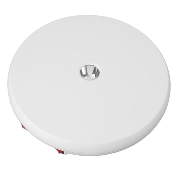 M Buder Rotating Display Stand 10 inches / 25.4 cm Electric Turntable 55 lbs Load 360 Degree with Light for Jewelry Watch White