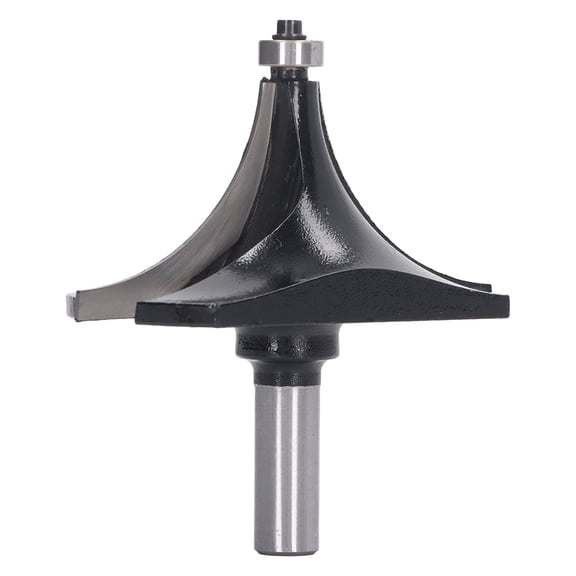 M Buder Roundover Router Bit 1/2in Shank 1/2 x 3-1/2 Tungsten Carbide Round Over Cutter Tool for Woodworking Trimming