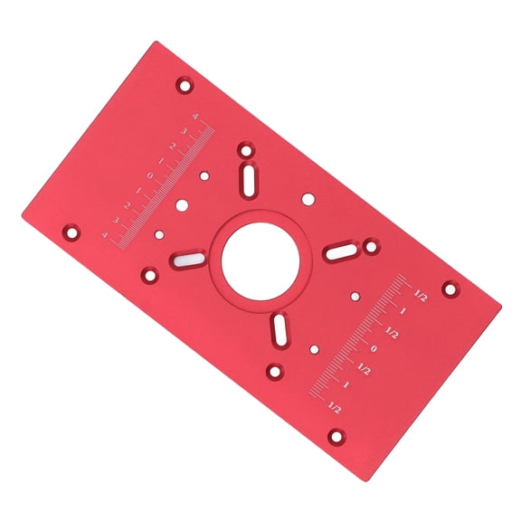 M Buder Router Table Insert Plate Aluminum Alloy Lift System Base Board Accessory for Woodworking Red