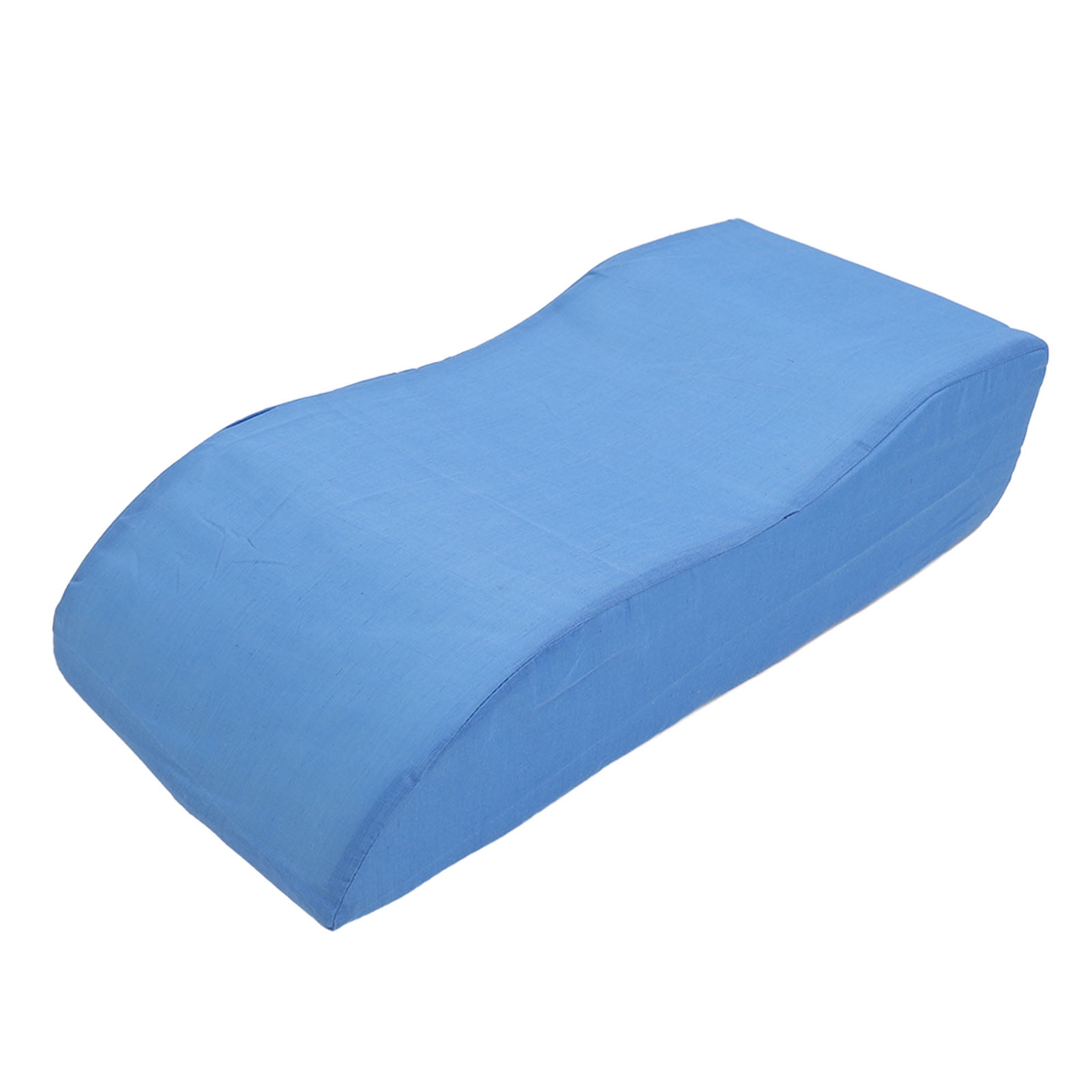 M Buder S Shaped Leg Elevation Pillow for After Surgery Swelling, 22.8x10.6x5.9 inches / 58x27x15 cm Orthopedic Leg Wedge Pillow for Leg Support and Improved Circulation, Blue Memory Foam Leg Pillow