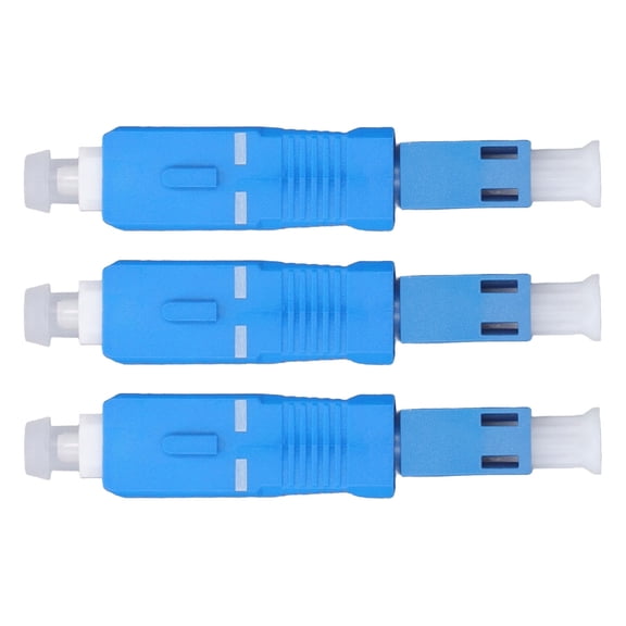 M Buder SC Male to LC Female Optical Fiber Adapter Coupler Red Light Pen Power Meter Convertor, 3 Inches / 7.62 cm, 3 Pack