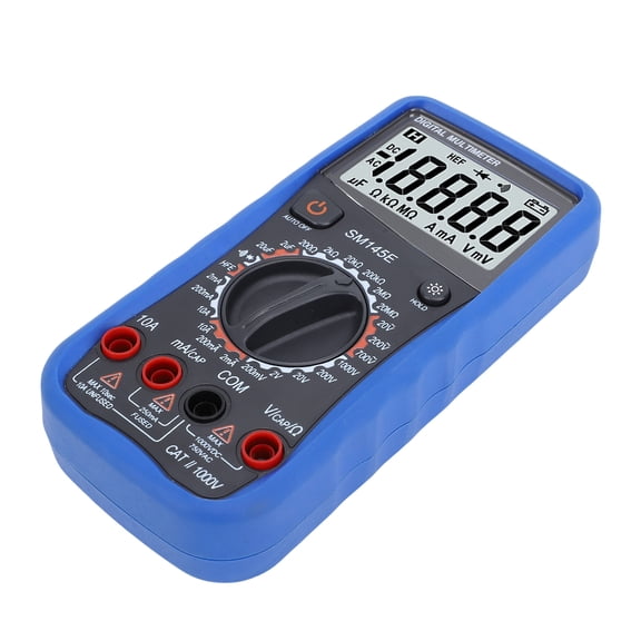 M Buder SM145E Digital Multimeter LCD Display 4.5 Digits 5 Times/s Multi Purpose Tester Voltage Current Meter with Adjustable Stand