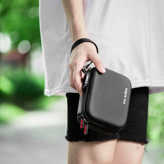 M Buder STARTRC Sports Camera Case Portable Storage Protective Bag with Semi-Open Design Compatible with DJI Osmo Action 3 and 4 Adapter Adhesive Base 6.3 inches / 16 cm [cite: 7]