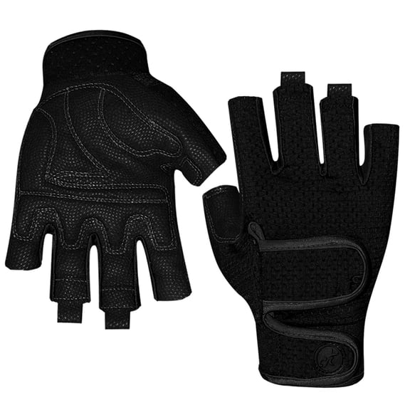M Buder Sailing Gloves 3/4 Short Finger Cycling Gloves for Men and Women, Multi-Purpose Athletic Gloves for Fishing, Kayaking, Paddling, Rowing, and Workout Exercises, Black, Size L, 1 Pair