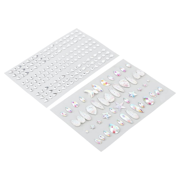 M Buder Self Adhesive Rhinestones Stickers for Face Multi Shapes Bling Embellishment Jewels
