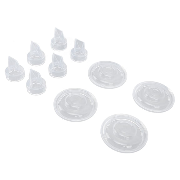 M Buder Silicone Duckbill Valves and Diaphragm Replacement Set, 10 Pieces Premium Wearable Electric Breast Pump Parts and Accessories, Optimal Suction For Nursing Mothers (7.87 inches / 20 cm)
