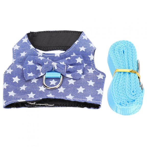 M Buder Small Animal Pet Vest Chest Strap Harness and Leash Set for Rabbits, Hamsters, Ferrets, and Guinea Pigs, Adjustable Comfortable Walking Harness, Size M (Bust 9.1-11.8 inches / 23-30 cm)