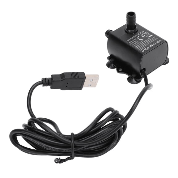 M Buder Small Submersible Water Pump 0-200cm Lift 0-250LPH IP68 Rating DC5V 2.4W USB Pump
