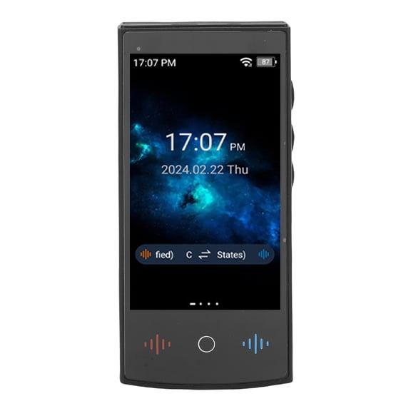 M Buder Smart Language Voice Translator Device Online 160 Languages Support Offline Photo Recording 3.5 inches / 8.89 cm Touchscreen For Travel Business