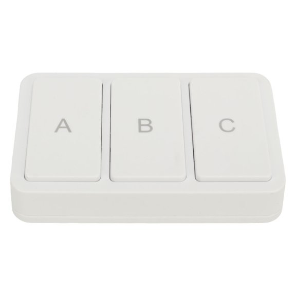 M Buder Smart Scene Switch Button 3 Gang Wireless Remote Control Scene Controller Light Switch Battery Powered for ZigBee Smart Home Automation White