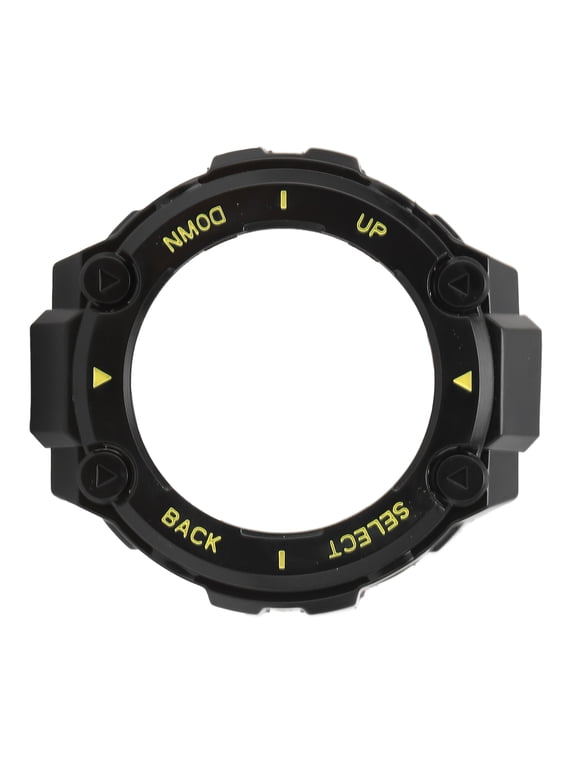 Smartwatch Protective Case Edge Bumper Protector Cover Frame Shell for Huami Amazfit T-Rex and T-Rex Pro, Premium Lightweight Plastic Watch Guard Accessory, Black and Yellow