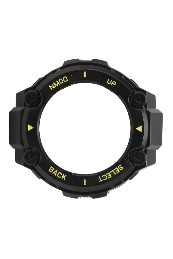 Smartwatch Protective Case Edge Bumper Protector Cover Frame Shell for Huami Amazfit T-Rex and T-Rex Pro, Premium Lightweight Plastic Watch Guard Accessory, Black and Yellow