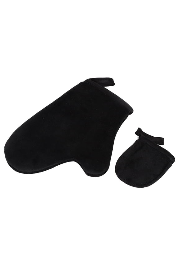 Soft Tanning Glove Self Tanner Mitt Lotion Apply Tool Accessory Beach Gloves (Black) 8.1 inches / 20.5 cm
