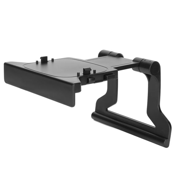 M Buder Space Saving TV Mount Clip Holder for Xbox 360, Lightweight Television Clamp Bracket for Kinect Motion Sensor, Adjustable Design Fits Flat Screens 0.79 to 3.54 Inches / 2cm to 9cm, Black