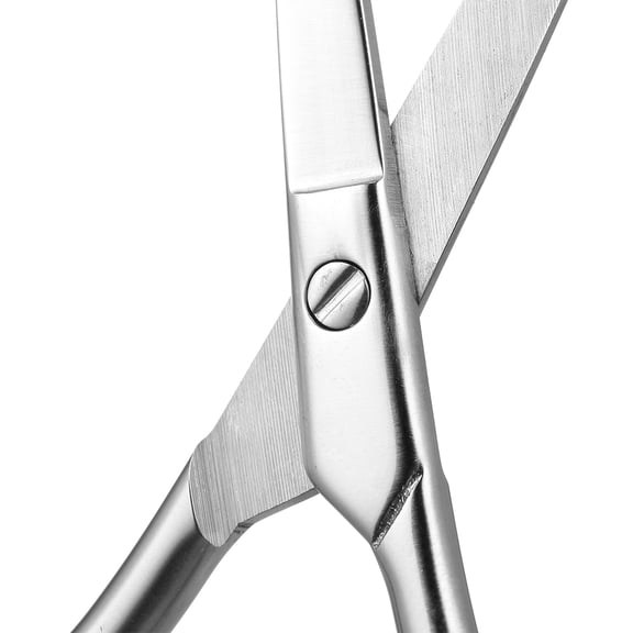 M Buder Stainless Steel Beard Trimmer Scissor for Men, Mini Size Portable Shaving Shear for Mustache, Eyebrow and Bangs, 3.93 Inches / 10 cm, Silver