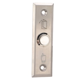 M Buder Stainless Steel Brushed Door Access Control Switch Automatic Reset Push to Exit Release Button for Indoor Outdoor Security Systems Commercial Use