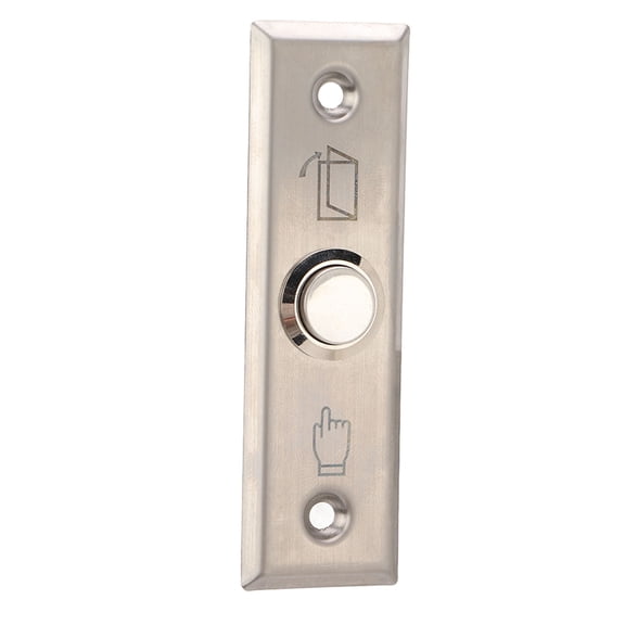 M Buder Stainless Steel Brushed Door Access Control Switch Automatic Reset Push to Exit Release Button for Indoor Outdoor Security Systems Commercial Use