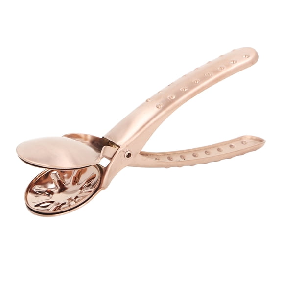 M Buder Stainless Steel Chestnut Cutter Tool Rose Gold Cross Shaped Comfortable Grip Easy Operation Portable Nutcracker Clip Kitchen Accessory 7.1x2.2 inches / 18x5.5 cm