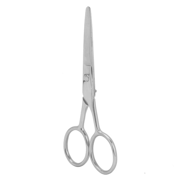 M Buder Stainless Steel Men's Facial Beard and Mustache Trimming Grooming Scissors, 1.38 inches / 3.5 cm, Silver