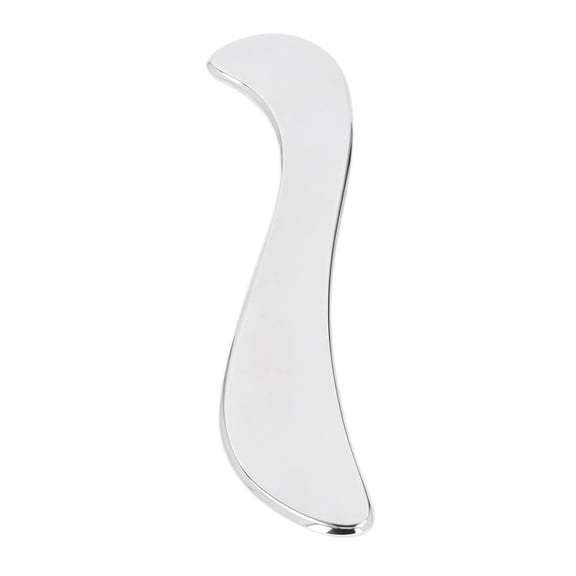 M Buder Stainless Steel Scraping Board Guasha Scraping Massage Tool S Shaped Stainless Steel Scraper Plate for Face Back Neck Calves Chest Muscles Relaxation Therapy Tool