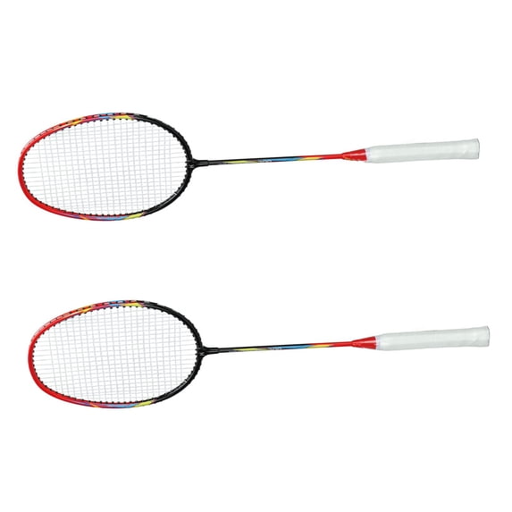 M Buder Starter Split Aluminum Alloy Badminton Racket Set for Two Players, Lightweight Racquets Equipment with Portable Storage Bag for Outdoor Backyard and Indoor Gym Play, 3 Pieces